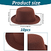EVA Cloth Round Fascinator Hat Base for Doll AJEW-WH0455-258A-2