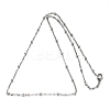 Tarnish Resistant 304 Stainless Steel Rolo Chains Necklaces LS-NJEW-O083-B-07P-2