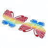 430 Stainless Steel Filigree Pendants LS-STAS-T061-16-3