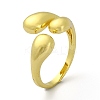 Brass Open Cuff Rings RJEW-B051-38G-1