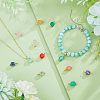 100Pcs 5 Colors Natural Agate Pendants FIND-FH0005-15-5