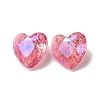 Crackle Moonlight Style Glass Rhinestone Cabochons RGLA-J015-B-209IO-2