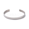 Non-Tarnish 304 Stainless Steel Open Cuff Bangle LS-BJEW-G653-01P-05-1