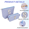Letter S Polyester Makeup Storage Bag AJEW-WH20001-73B-6