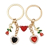 Valentine's Day Alloy Rhinestone Keychain KEYC-YW00184-1