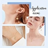 10Pcs 10 Styles Ocean Theme Alloy with Plastic Pearl European Dangle Charms PALLOY-YW00089-6