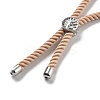 Twisted Nylon Cord Silder Bracelets DIY-B066-03P-02-3