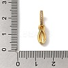 Brass Micro Pave Cubic Zirconia Pendants KK-K345-13I-G-3