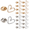 20Pcs 2 Colors Allloy Anti-glare Lapel Pins Brooches JEWB-AR0001-24A-1