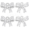 12Pcs Rack Plating Brass Micro Pave Cubic Zirconia Charms ZIRC-BBC0002-60P-1