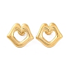 Ion Plating(IP) 304 Stainless Steel Stud Earrings EJEW-G395-08G-2