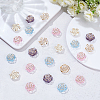 150Pcs 5 Colors Transparent Acrylic Beads FIND-WR0011-40-4