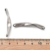 Anti-Tarnish 202 Stainless Steel Connector Charms STAS-R138-01P-3