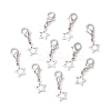 10Pcs Alloy Star Shoe Charms HJEW-JM02876-2