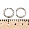 Tarnish Resistant 201 Stainless Steel Huggie Hoop Earrings EJEW-L250-01I-P-4