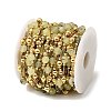 Handmade Prehnite Faceted Round Beaded Chains CHC-F021-01G-01-2