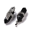 Natural Obsidian Pendants G-E059-02AS-02-3