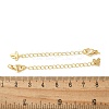 Brass Lobster Clasps & Ends with Chain KK-R120-05G-3