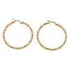 PVD Vacuum Plating 201 Stainless Steel Hoop Earrings LS-EJEW-I309-62D-G-1