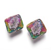 K9 Glass Rhinestone Pendants RGLA-F057-2