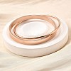 304 Stainless Steel Bangles BJEW-V004-01RG-2