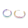 Ion Plating(IP) 304 Stainless Steel Huggie Hoop Earrings EJEW-F111B-21mm-Y-3