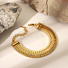 304 Stainless Steel Link Chain Bracelets for Women BJEW-Z125-02G-1