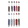 Polymer Clay Rhinestone Beadable Pen AJEW-B108-05-1