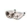 304 Stainless Steel Magnetic Clasps STAS-F350-03B-P-2