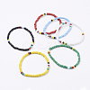 Glass Seed Beads Stretch Bracelets BJEW-JB03435-1
