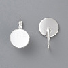 304 Stainless Steel Leverback Earring Settings STAS-F191-03S-10mm-3