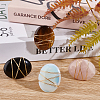 4Pcs 4 Style Oval Gemstone Car Air Vent Clips JEWB-AB00027-5