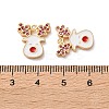Brass Micro Pave Cubic Zirconia Pendants KK-D420-01G-02-3