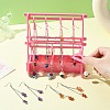 2 Layers Hanger Style Acrylic Earring Storage Display Rack ST-CJ0034-01B-5