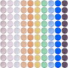 140Pcs 10 Colors Lampwork Cabochons LAMP-FH0001-16-1