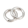 Brass Closed Jump Rings KK-D257-01P-07-2