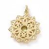 Brass Micro Pave Cubic Zirconia Pendants KK-E068-VF007-2