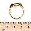 Brass Micro Pave Cubic Zirconia Cuff Rings for Women RJEW-A069-13G-7
