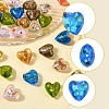 24Pcs 6 Colors Handmade Lampwork Silver Foil Glass Beads FOIL-FS0001-01-2