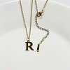 304 Stainless Steel Letter Pendant Necklaces NJEW-WH0027-26R-G-1