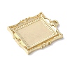 Brass Pendant Cabochon Settings KK-V005-01G-03-2
