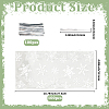 100Pcs Christmas Snowflake Printed OPP Cellophane Candy Packaging Bags ABAG-GF0001-41A-2