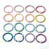 16Pcs 16 Colors Dyed Synthetic Turquoise and Handmade Polymer Clay Beaded Stretch Bracelets Sets BJEW-JB10763-4