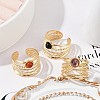 304 Stainless Steel Multi-layer Open Cuff Rings RJEW-Z078-02G-2