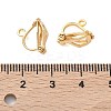 SHEGRACE Brass Clip-on Earring Findings XGR0141G-138G-3