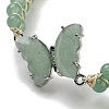 Natural Green Aventurine Braided Round Bead Bracelets BJEW-K251-06G-3