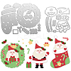 Father Christmas Carbon Steel Cutting Dies Stencils DIY-WH0309-1231-1