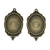 Tibetan Style Alloy Pendant Cabochon Settings LS-X-TIBEP-R304-016AB-LF-2