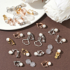 24Pcs 4 Colors Brass Clip-on Earring Findings KK-SC0006-68A-5