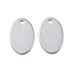 Tarnish Resistant 304 Stainless Steel Stamping Blank Tag Pendants STAS-S028-02-1